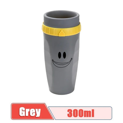 Portable Double-Walled Insulated Coffee Straw Cup with Twist Lid - Thermos for Juice, Tea, & Coffee