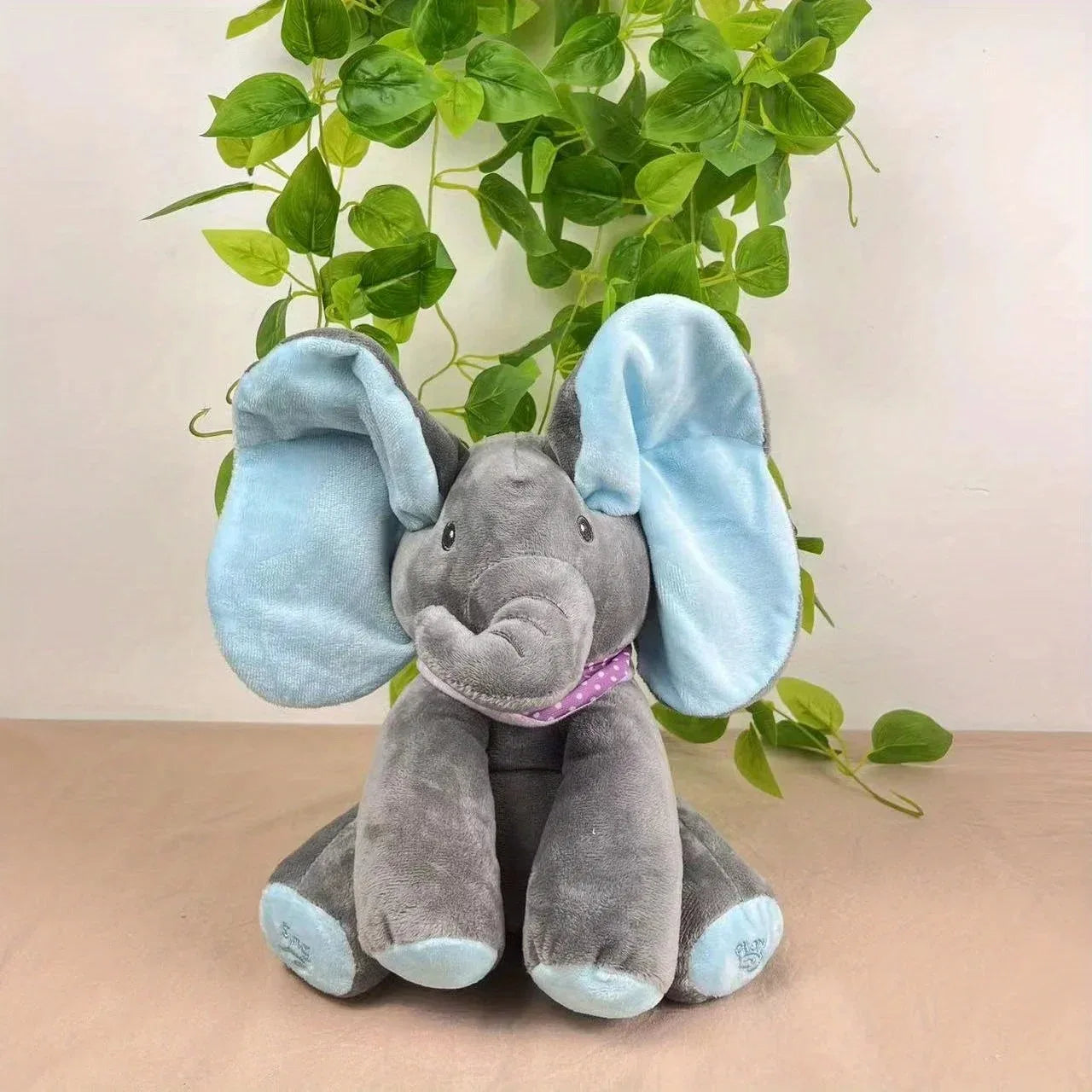 Plush Singing Elephant Toy – Animated Stuffed Animal with Moving Ears, Perfect Baby Gift