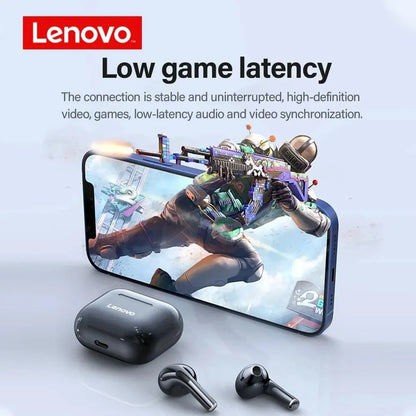 Lenovo LP40 TWS Bluetooth 5.0 Earbuds - Bass Touch Control, Noise Reduction, Long Battery Life