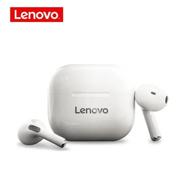 Lenovo LP40 TWS Bluetooth 5.0 Earbuds - Bass Touch Control, Noise Reduction, Long Battery Life