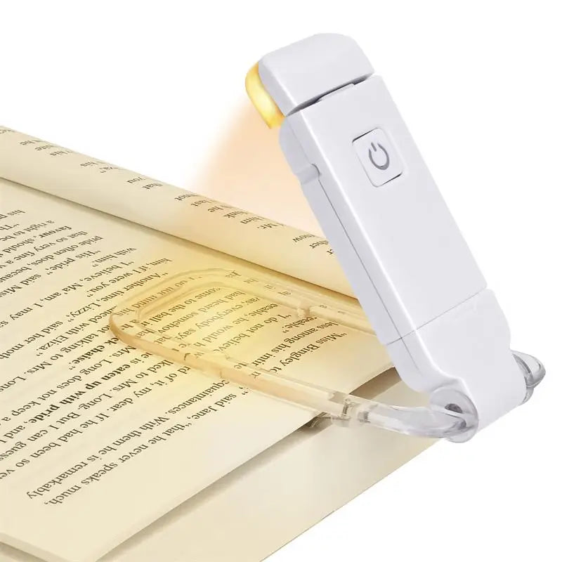 Mini Light Reading Clip Light LED Small Night Light USB Charging Adjustable Brightness Eye Protection Portable Smart Book Lamp