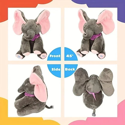 Plush Singing Elephant Toy – Animated Stuffed Animal with Moving Ears, Perfect Baby Gift