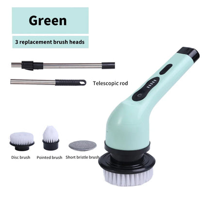 9-in-1 Electric Spin Cleaning Brush – Powerful Scrubber Tools for household, Kitchen, and Bathroom