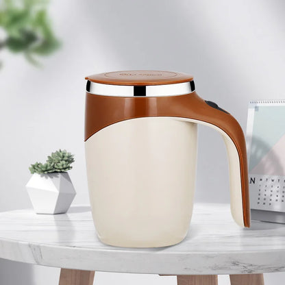 Rechargeable Automatic Stirring Mug – Portable Electric Stainless Steel Cup for Coffee & Drinks