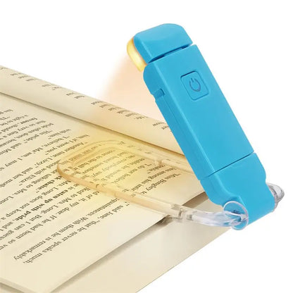 Mini Light Reading Clip Light LED Small Night Light USB Charging Adjustable Brightness Eye Protection Portable Smart Book Lamp