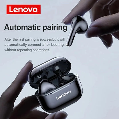 Lenovo LP40 TWS Bluetooth 5.0 Earbuds - Bass Touch Control, Noise Reduction, Long Battery Life