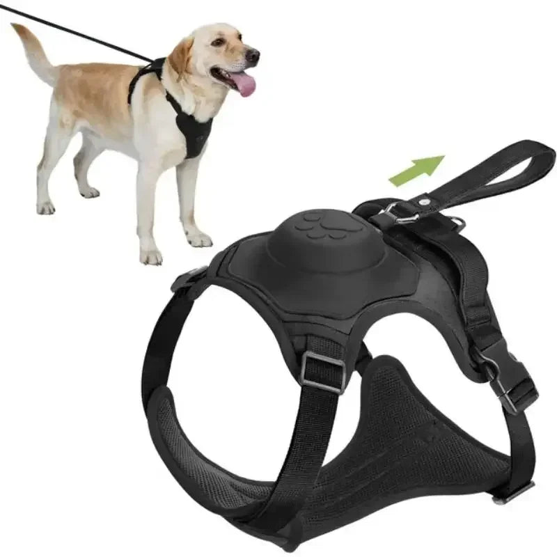 Adjustable Dog Harness with Retractable Leash for Large Dogs | Comfortable Anti-Slip Soft Handle