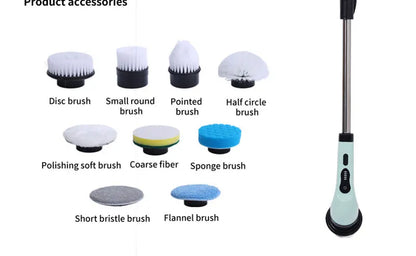 9-in-1 Electric Spin Cleaning Brush – Powerful Scrubber Tools for household, Kitchen, and Bathroom