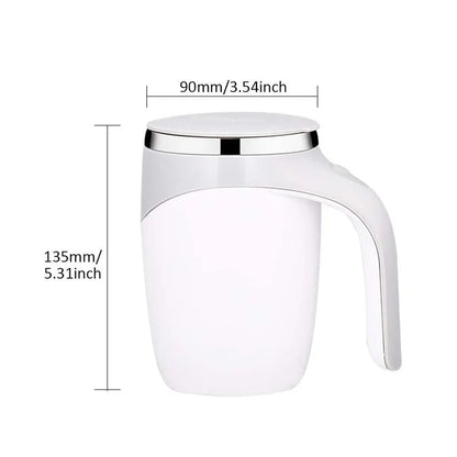 Rechargeable Automatic Stirring Mug – Portable Electric Stainless Steel Cup for Coffee & Drinks