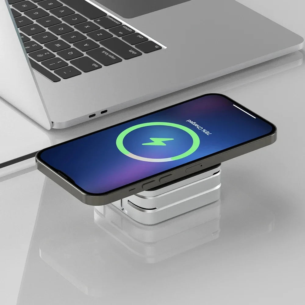 3 in 1 Wireless Charger Stand for IPhone 15 14 13 12 Samsung S23 S22 S21 Galaxy Watch 5 4 Active Buds Fast Charging Dock Station