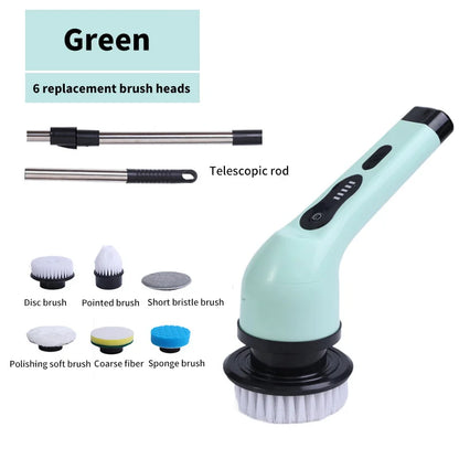 9-in-1 Electric Spin Cleaning Brush – Powerful Scrubber Tools for household, Kitchen, and Bathroom