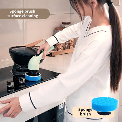 9-in-1 Electric Spin Cleaning Brush – Powerful Scrubber Tools for household, Kitchen, and Bathroom