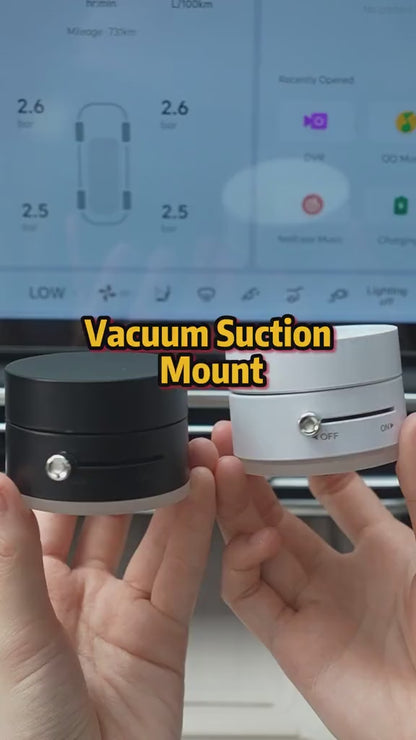 Mini Vacuum Magnetic Phone Holder | Double-Sided Suction, Foldable Stand for iPhone & Android